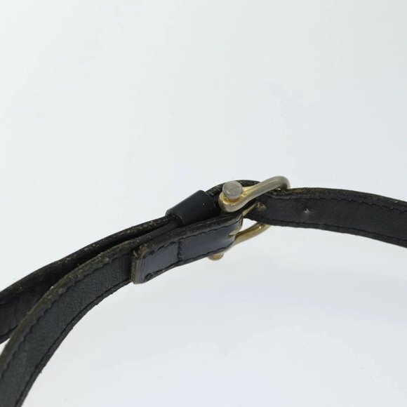 CELINE Shoulder Bag Leather Black Auth 78890 - Picture 9 of 15